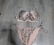 river island snake print bikini