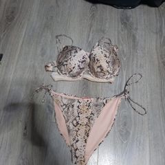 river island snake print bikini