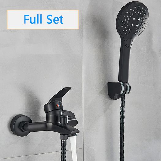 BRAND NEW Matte Black Shower Faucets Wall Mount Bathroom Shower Faucets Bathtub Faucet Mixer Tap Shower Mixer Valve Control Valve
