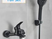 BRAND NEW Matte Black Shower Faucets Wall Mount Bathroom Shower Faucets Bathtub Faucet Mixer Tap Shower Mixer Valve Control Valve