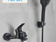 main image for ad BRAND NEW Matte Black Shower Faucets Wall Mount Bathroom Shower Faucets Bathtub Faucet Mixer Tap Shower Mixer Valve Control Valve
