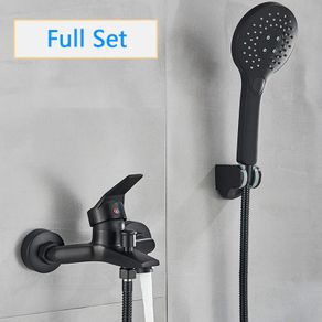 BRAND NEW Matte Black Shower Faucets Wall Mount Bathroom Shower Faucets Bathtub Faucet Mixer Tap Shower Mixer Valve Control Valve