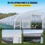 Greenhouse 30PCS  Wiggle Wire & Aluminium Alloy Spring Lock U-Channel 6.56ft 30PCS Image 2