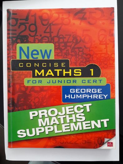 Secondary School Book - New Concise Maths 1 For Junior Cert, Project Maths Supplement