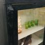 Antique Early 1900s Restored Linen Cabinet Home or Shop Display lock and Key Image 3