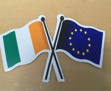 Ireland and EU Flag sticker