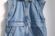 Ba&amp;sh Denim Sleeveless Jacket Size 1