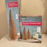 Set of 3 Gold Glitter Christmas Trees Image 2