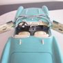 Vintage Burago 1957 Chevolet Corvette Convertible Coupe Baby Blue Image 6
