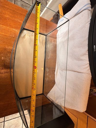 Fish Tank Aqua 60cm - Bow Front Aquarium 45L