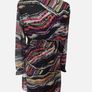 Zapara Ladies black & multicolured chiffon wrap dress size 10 includes post Image 3