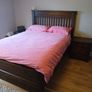 Solid wooden double bed Image 2