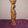 Hand carved wooden woman figure Image 4