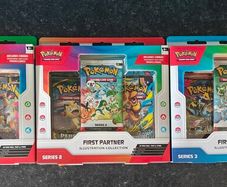 FREE Tracked Shipping. Pokemon First partner illustration collection Series 1,2+3