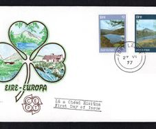 1977 Ireland Europa Commemorative Stamps Illustrated Addressed Hibernian First Day Cover (FDC) with Port Lairge (Waterford) steele cancel