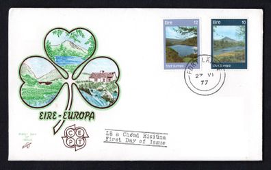 1977 Ireland Europa Commemorative Stamps Illustrated Addressed Hibernian First Day Cover (FDC) with Port Lairge (Waterford) steele cancel
