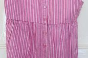 Girls pink button detail summer top