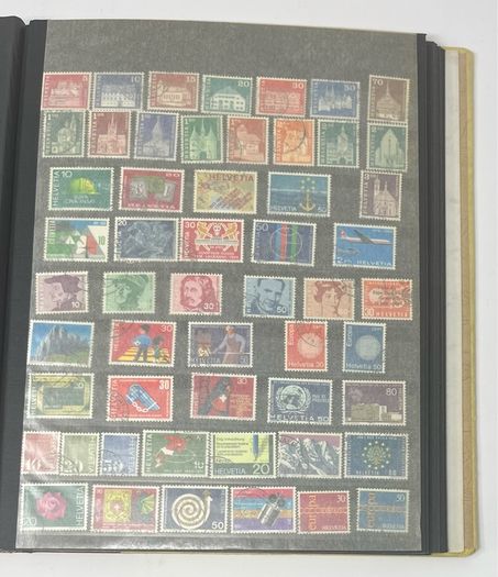 Collection: Switzerland (Helvetia) mainly, Malta, Gibraltar & Andorra Stamps mainy usd but a few mint on 38 pages