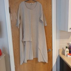 Deck By Decollage Linen   Dress / Long  Top.  S.16.