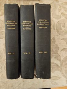Synopsis  Dogmatic Theology  For Seminar Use  Adapted To The Mentality Of S. Thomas And S. Alphonsus Today's Morals. Volumes 1,2,3. 1930 Hardbacks In  Good Condition. See Photos For Same.