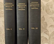 Synopsis  Dogmatic Theology  For Seminar Use  Adapted To The Mentality Of S. Thomas And S. Alphonsus Today's Morals. Volumes 1,2,3. 1930 Hardbacks In  Good Condition. See Photos For Same.