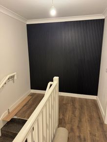 5x black oak acoustic panels