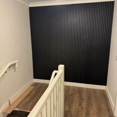 5x black oak acoustic panels