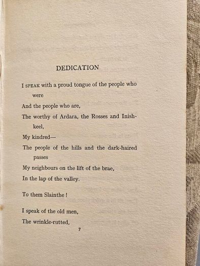 Songs Of Donegal By Patrick Macgill. Rare First Edition Hardback In Good Condition.  See Photos For Same.