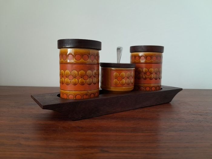 Mid Century Hornsea 'Saffron' Condiment Set