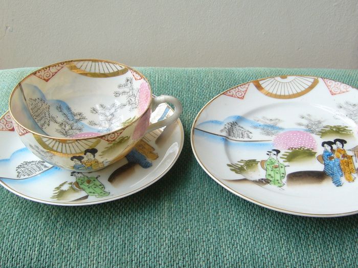 Vintage Fine China Teacup, Saucer and Plate