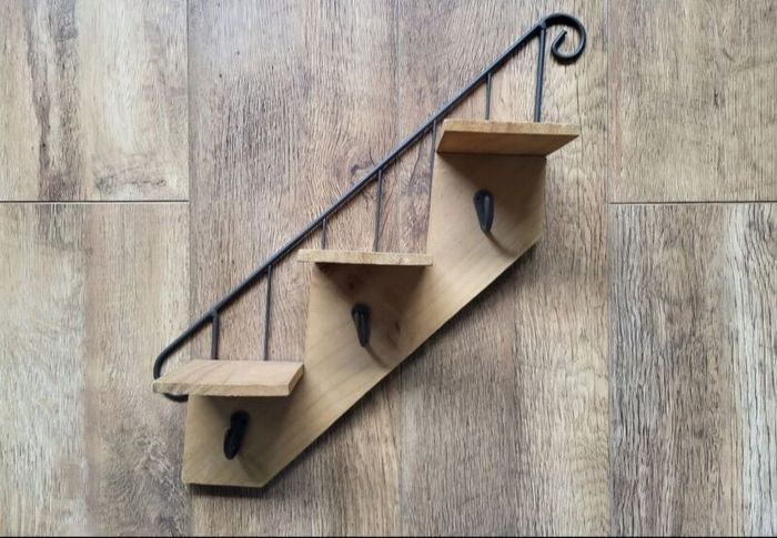 Coat hanger and stair shelf