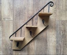 Coat hanger and stair shelf