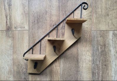 Coat hanger and stair shelf