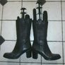Manas Designer Black Leather boots. Soft All Leather High heel Italian. Uk 6.5 Eu 40. Excellent condition. Image 6