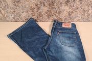 womens Levis 544 04 low waist flared bootcut blue denim jeans SIZE W 30 L 30 zip fly bell bottom A1