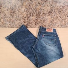 womens Levis 544 04 low waist flared bootcut blue denim jeans SIZE W 30 L 30 zip fly bell bottom A1