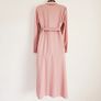 Dorothy Perkins Salmon Pink Button Crepe Belted Shirt Dress Image 5