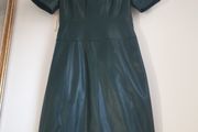 Sosandar Faux Leather Dress Size Uk 10