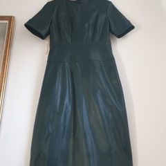 Sosandar Faux Leather Dress Size Uk 10