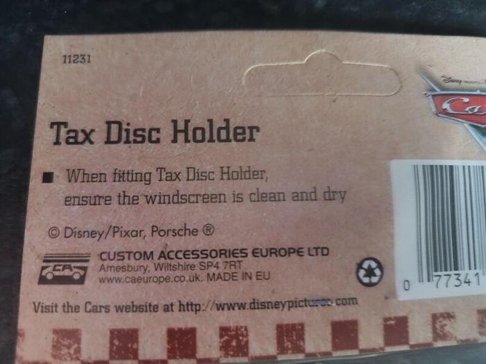 Tax Disc Holder