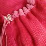 vintage pink curtains, wide wool curtains Image 6