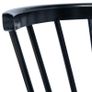 Dining Chairs 4 pcs Black Solid Rubber Wood Image 6
