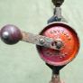 Vintage Stanley Red Rusty Hand Drill Image 2