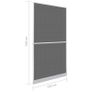 White Hinged Insect Screen for Doors 120 x 240 cm Image 7