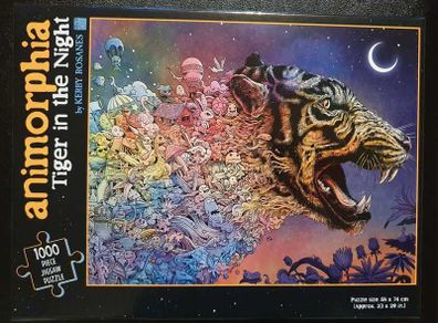 Animorphia Tiger in the Night 1000 Piece Jigsaw Puzzle
