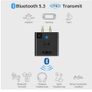 1Mii B05 Airplane Bluetooth 5.3 Adapter for Headphones W/Portable Charging Case Support aptX Adaptive/HD/Low Latency, 3.5mm Aux Wireless Audio Transmitter Use on Airplanes, Boats or in Gym Image 3