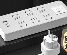 Brand New BULL Power Strip with EU Plug - 6 Outlets + USB Ports