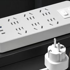 Brand New BULL Power Strip with EU Plug - 6 Outlets + USB Ports