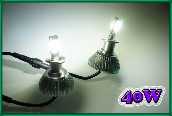 Led Headlight, Foglight Bulbs 40w 6000k Very Bright - H1, H4, H7, H8, H11, 9005, 9006