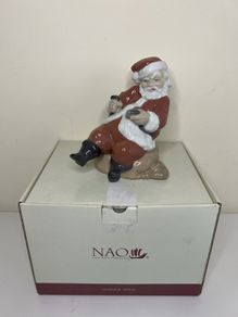 NAO Lladro - Too Many Mince Pies Santa - Rare Christmas Porcelain Figure - In Box